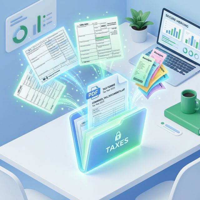 How to Combine Tax Documents into a Single PDF (Securely)