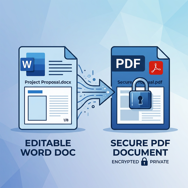 How to Convert Word to PDF for Free (No Upload) — 2026 Guide